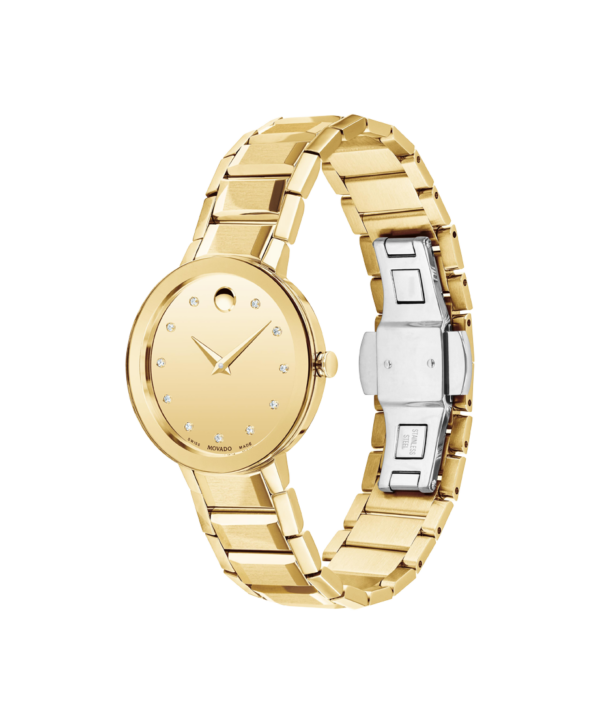 Movado Sapphire Watch- 0607550 Sides