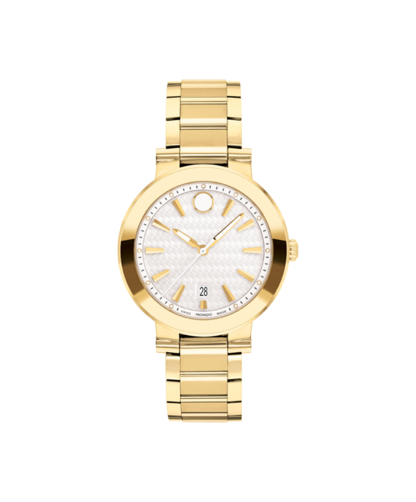 Movado Vizio Yellow Gold PVD Bracelet Watch- 0607636