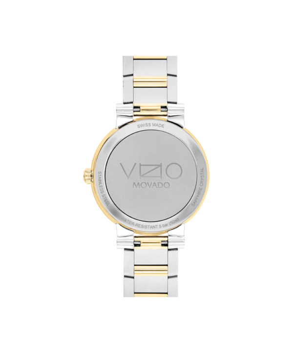 Movado Vizio Two-Tone Bracelet Watch- 0607637 back