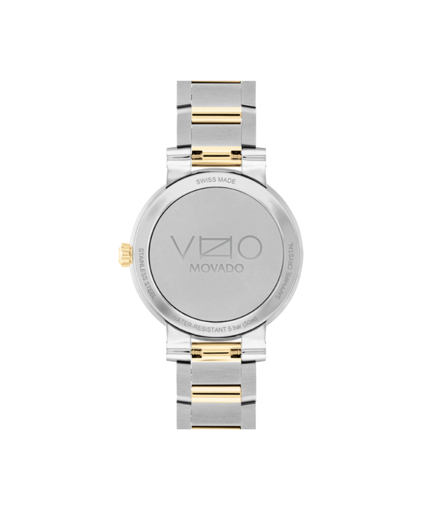 Movado Vizio With Two-Toned Bracelet Watch-0607638 Back