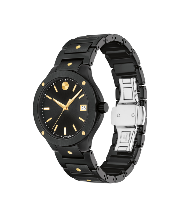 Movado SE Quartz Black - 0607741 SIDES