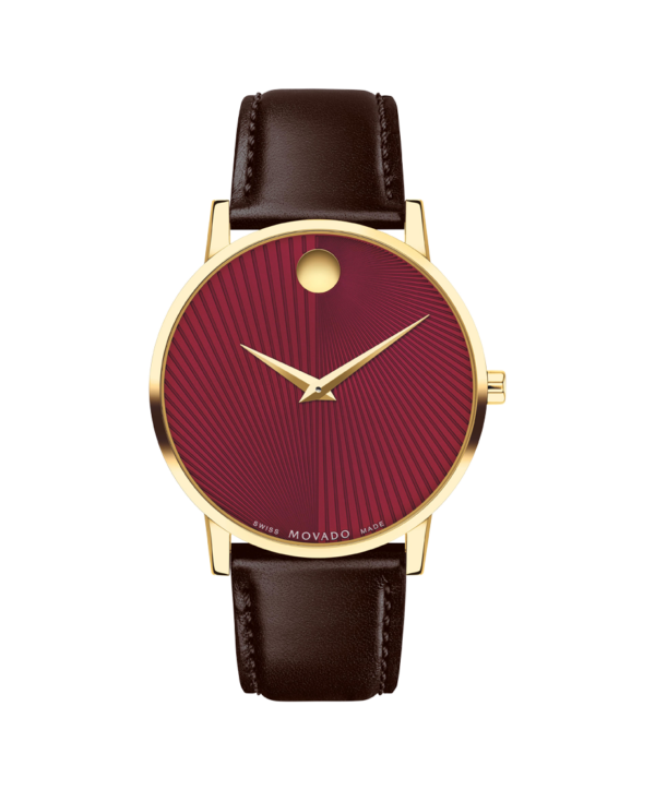 Museum Classic Warm Merlot Spiced Burst Textured Watch - 0607801