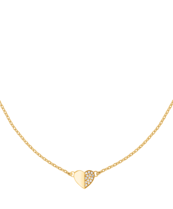 Movado Petite Heart Necklace 14k Yellow Gold Edition - 1840099