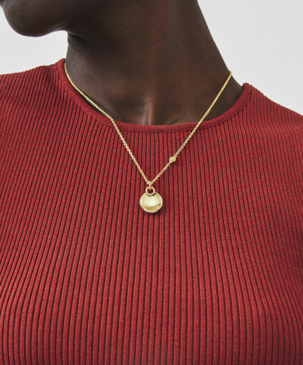 Movado Disc Necklace - 1840174 Neck Wearing view