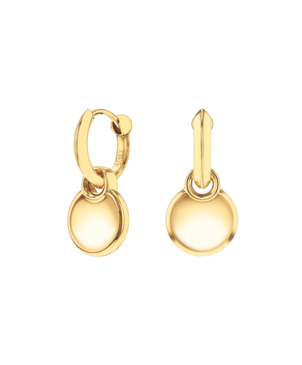 Movado Disc Huggie Earrings - 1840181
