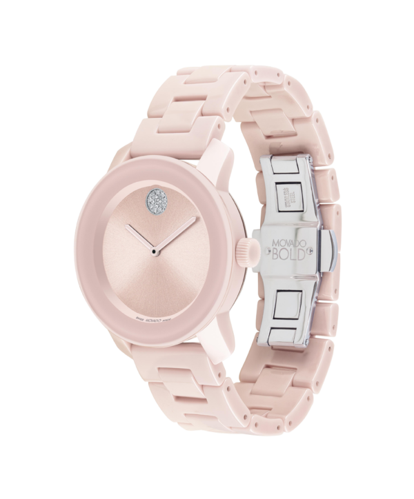 Movado Women's Bold Ceramic Pink Watch - 3600804