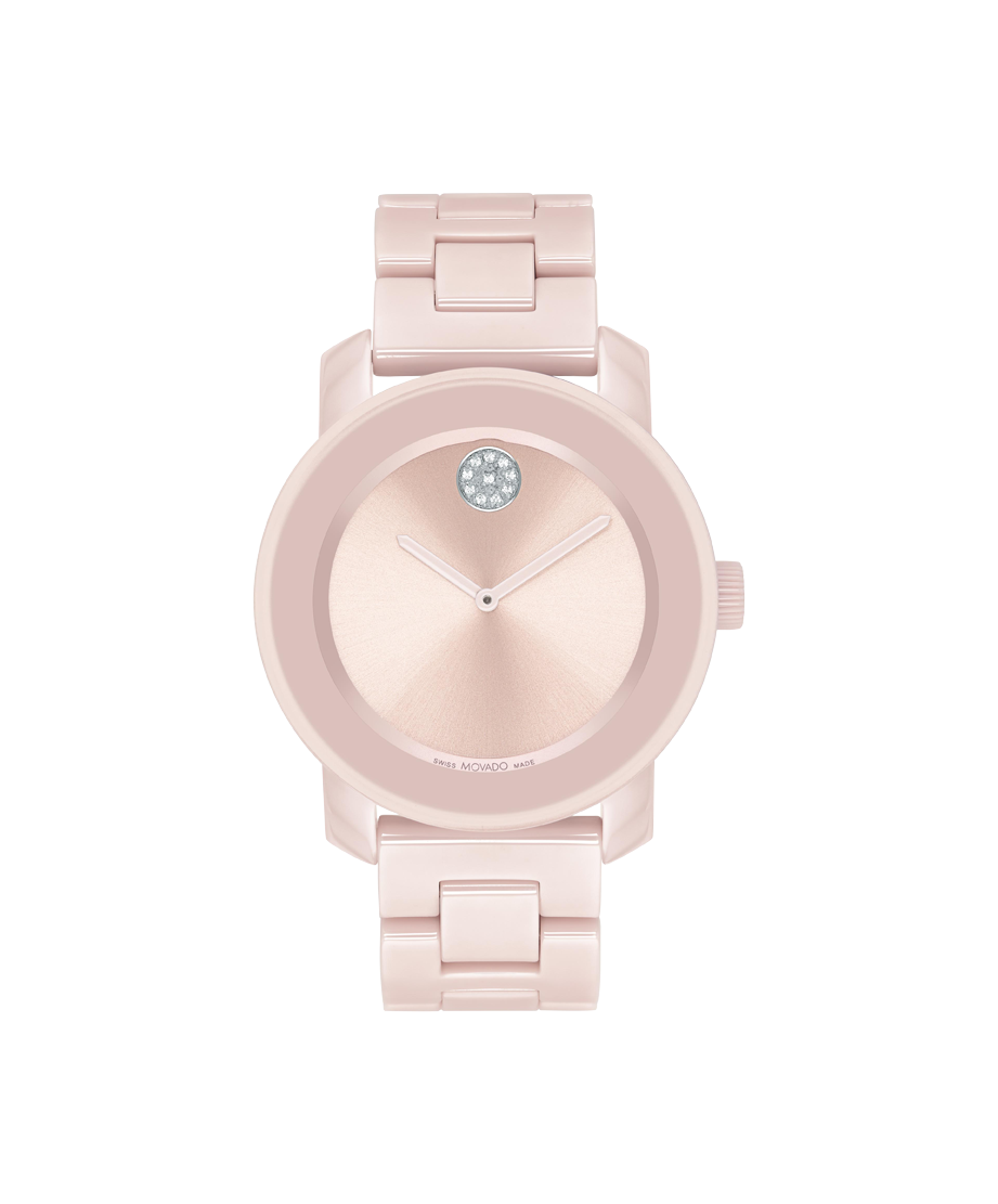 Movado Women's Bold Ceramic Pink Watch - 3600804