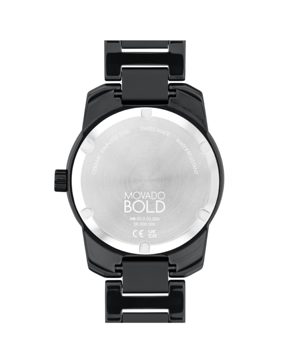 Movado BOLD Verso With Black Ceramic Watch - 3600863 Back