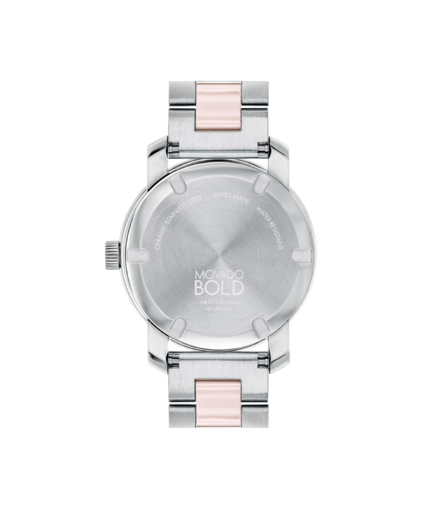 Movado Bold Ceramic Silver Watch - 3600881 back