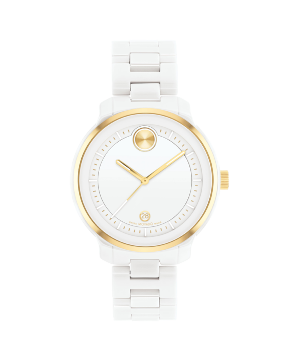Movado Bold Verso White Ceramic Bracelet Watch - 3600934
