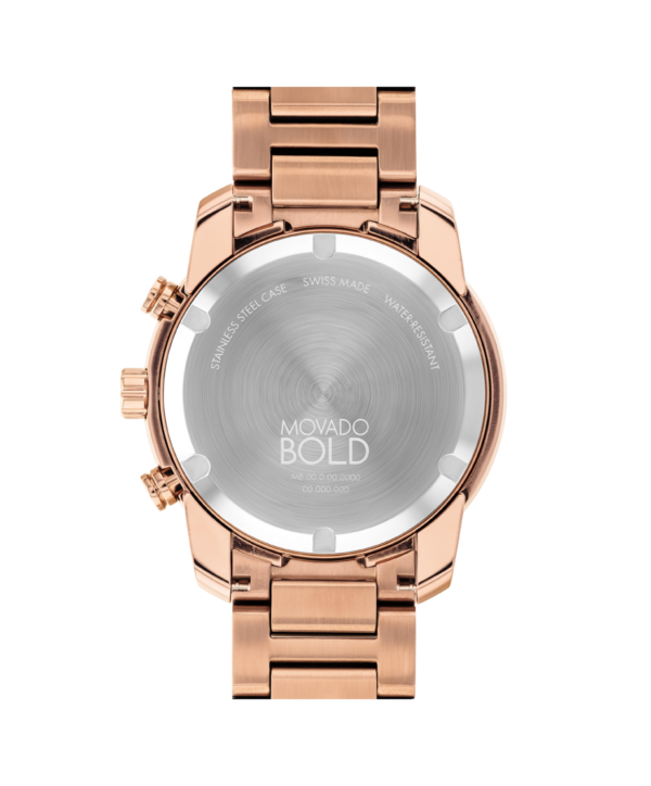 Movado BOLD Verso Warm Bronze-Hued Ion-Plated Watch - 3600949 Back