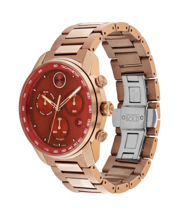 Movado BOLD Verso Warm Bronze-Hued Ion-Plated Watch - 3600949 Sides