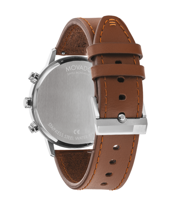 Movado Face Brown Watch - 3640037 Back