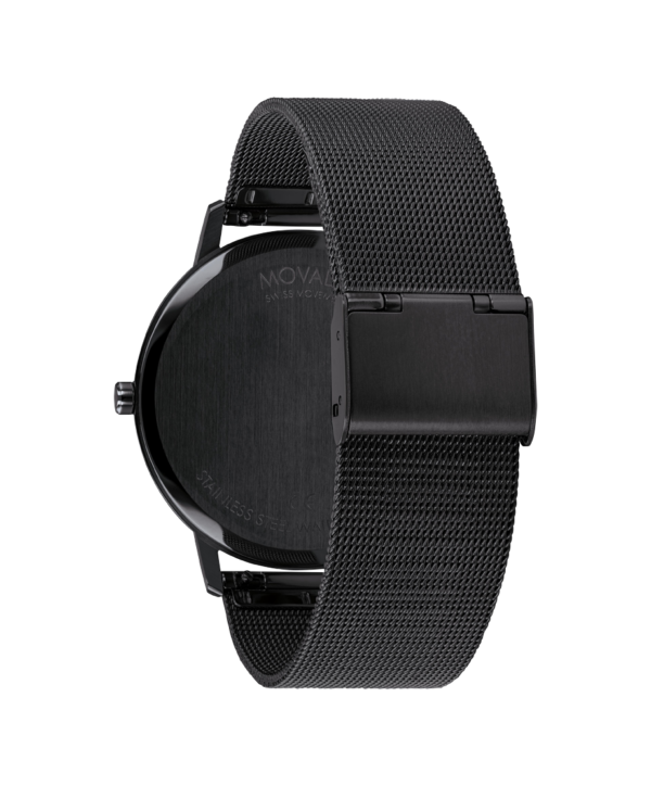 Movado FACE Tonal Black Ion-Plated Watch - 3640062 Back Sides