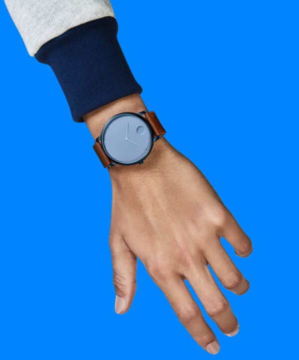 Movado Face Blue-Toned Watch - 3640109 Wrist