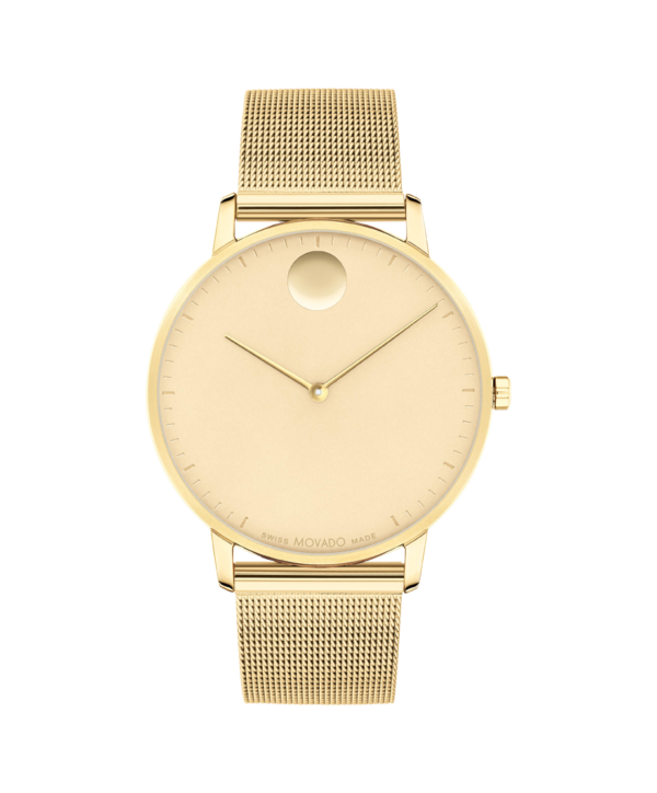 Movado Face Pale Yellow Gold Edition Watch - 3640113