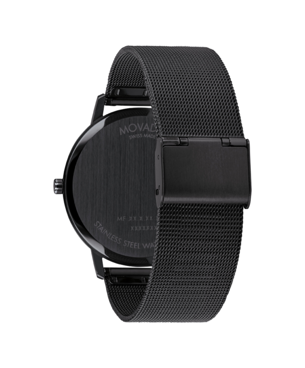 Movado Face Black Edition Watch - 3640115 Back Sides