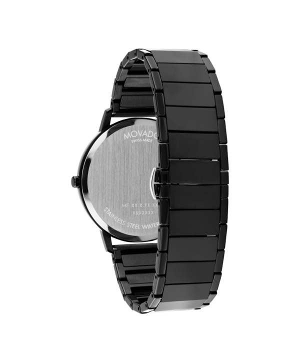 Movado Face Black Edition Watch - 3640116 Sides