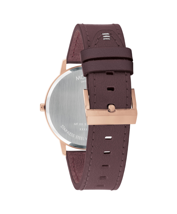 Movado Face Coffee-Colored Ion-Plated Watch - 3640122 Back