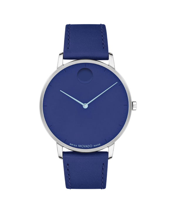 Movado Face Cool Blue Watch - 3640126