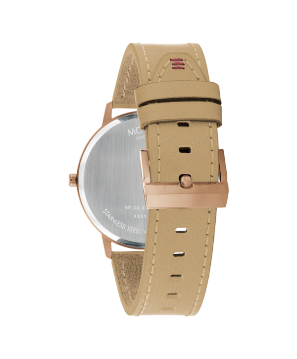 Movado Face Bronze Ion-Plated Watch - 3640128 Back