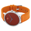 Movado Face Warm Red Dial Watch - 3640133 Rolled View