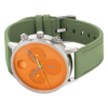 Movado Face Bright Orange Dial Watch - 3640138 Rolled View