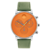 Movado Face Bright Orange Dial Watch - 3640138