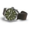 Hamilton Khaki Pilot Schott NYC Automatic Watch rolled view