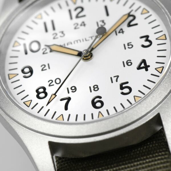 Hamilton Khaki Field Mechanical Watch dial detail