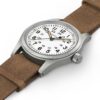 Hamilton Khaki Field Hand Wind White Dial Watch laid view