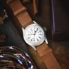 Hamilton Khaki Field Hand Wind White Dial Watch festive season lifestyle 3