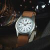 Hamilton Khaki Field Hand Wind White Dial Watch festive season lifestyle 2