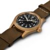 Hamiltion Khaki Field Mechanical Bronze Watch laid view