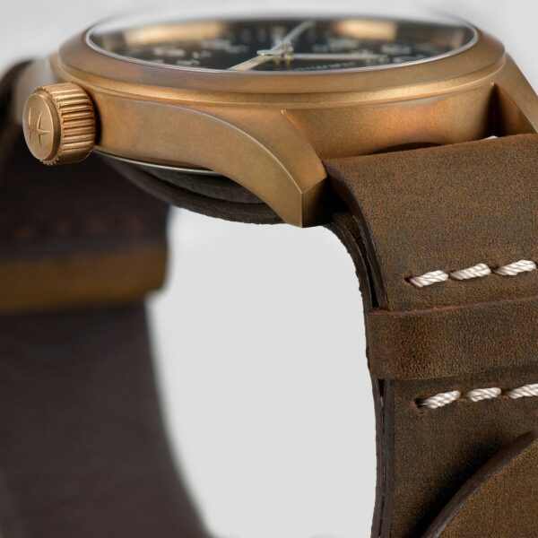 Hamiltion Khaki Field Mechanical Bronze Watch dial detail 2