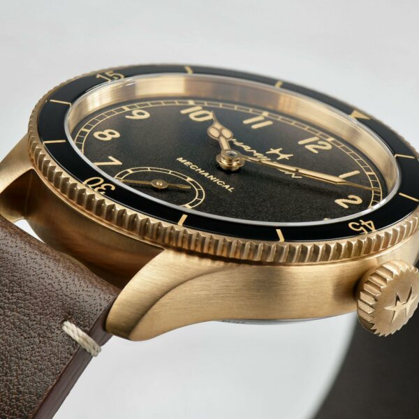 Hamilton Khaki Pilot Pioneer Bronze Watch dial view