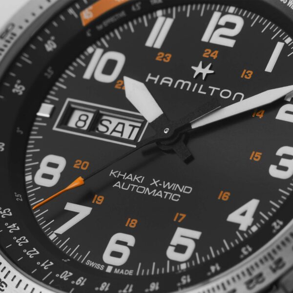 Hamilton Khaki Aviation X-Wind Automatic Watch dial detail