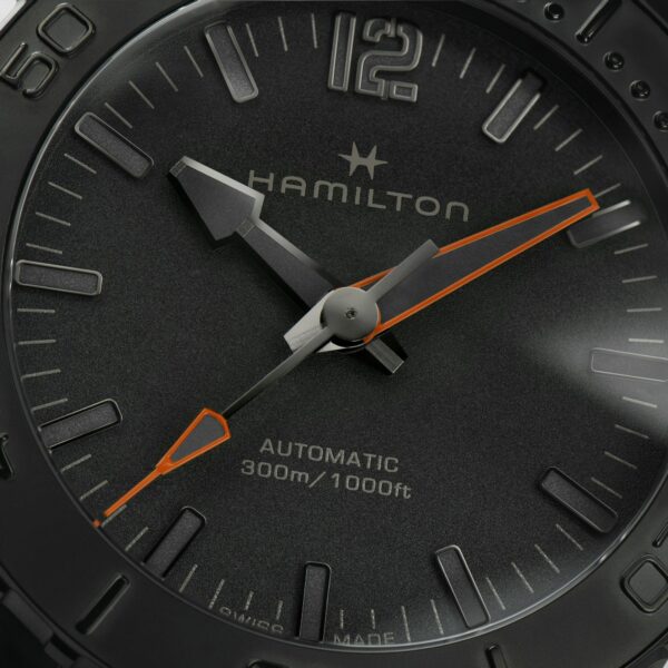 Hamilton Khaki Navy Frogman Auto Automatic Watch Dial view