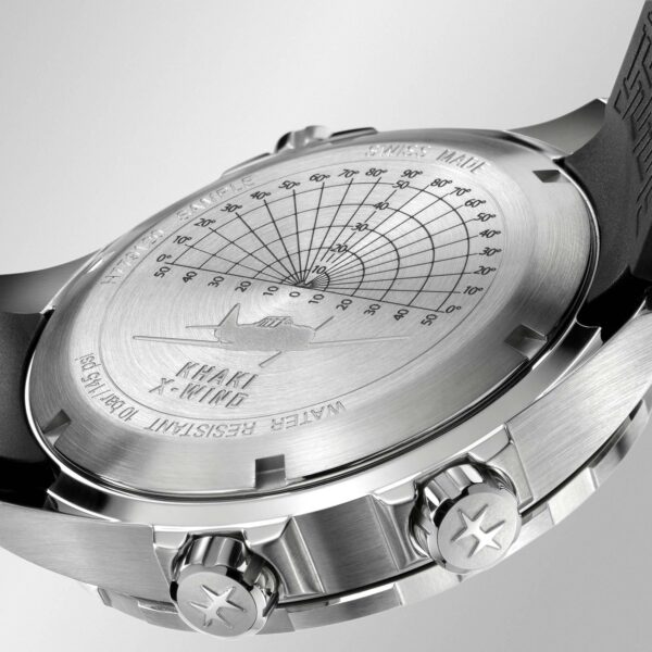 Hamilton Khaki Aviation X-Wind GMT Chrono Quartz Watch backside