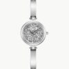 Caravelle by Bulova Silver-tone Ladies Bangle Watch - 43L211