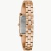 Caravelle by Bulova Rose Gold-Tone Bangle Watch - 44L264 Back