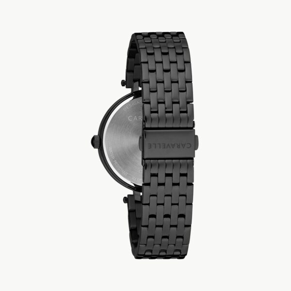 Caravelle by Bulova Women's Black Crystal Watch - 45L171 Back