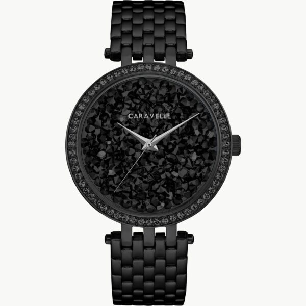 Caravelle by Bulova Women's Black Crystal Watch - 45L171