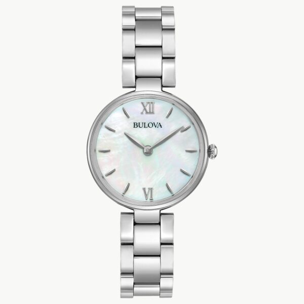Bulova Classic Women's White Mother-Of-Pearl Dial Watch - 96L229