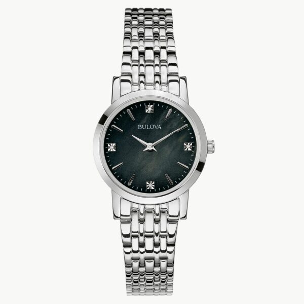 Bulova Classic Women's Black Mother-Of-Pearl Dial Watch - 96P148