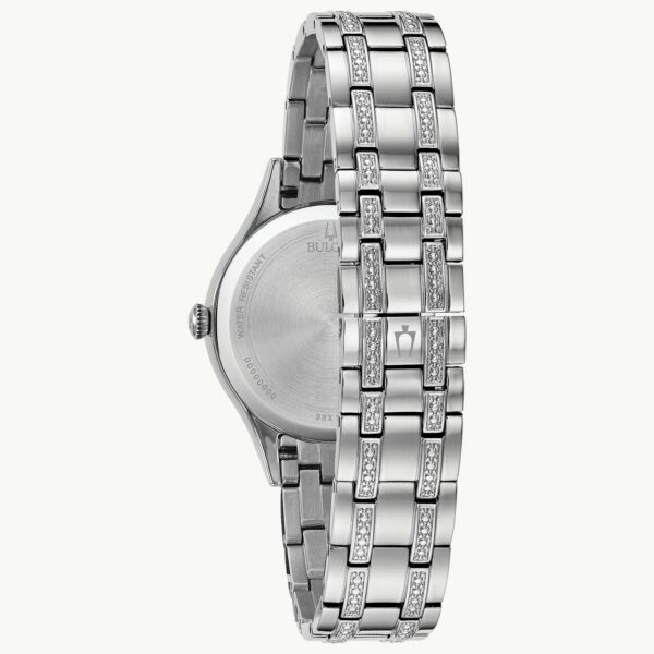Bulova Women Crystal Silver-tone Watch - 96X145 Back
