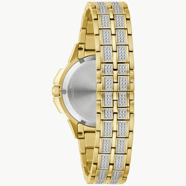 Bulova Octava Crystal Gold And Silver-tone Watch - 98L302 Back