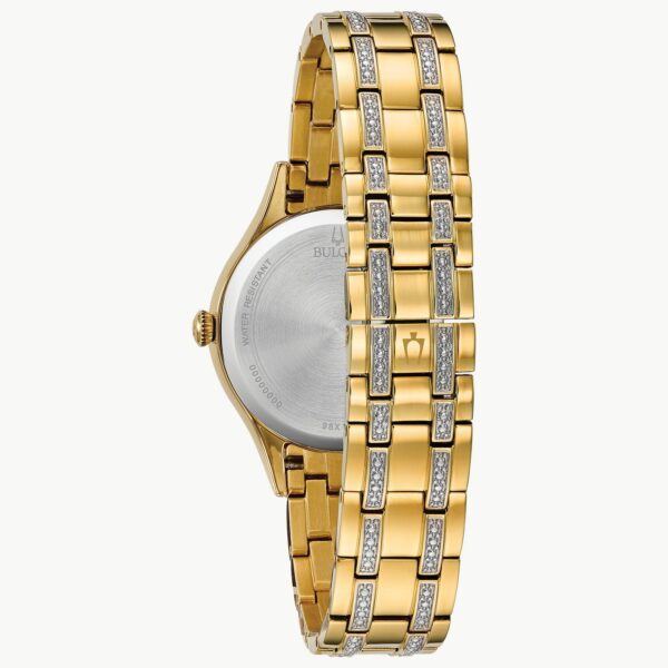 Bulova Women Crystal Gold-tone Watch - 98X119 Back