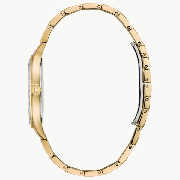Bulova Women Crystal Gold-tone Watch - 98X119 Sides