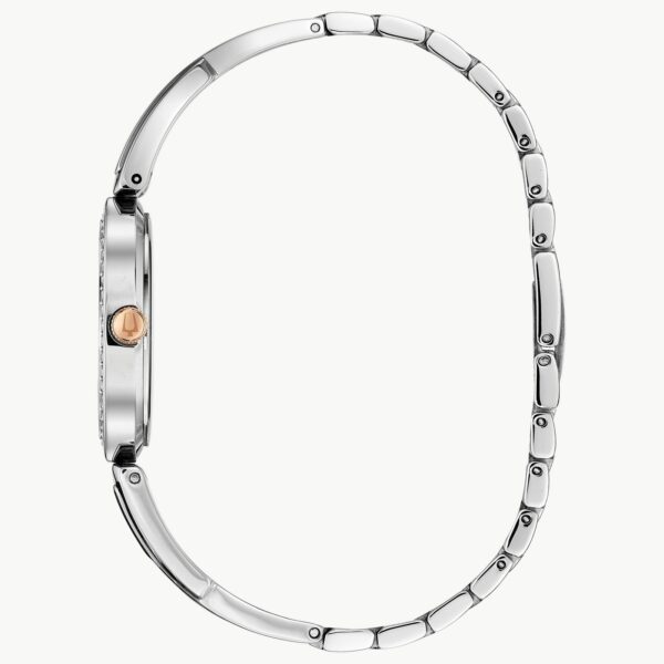 Bulova Women's Crystal Silver-tone Stainless Steel Watch - 98X121 Sides
